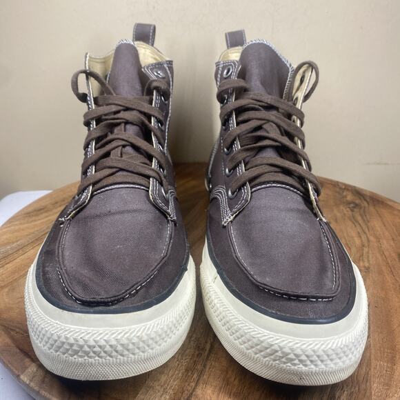 Converse Chuck Taylor All Star Mens Brown White Size 13 High Top Shoes 125652C - Picture 6 of 10